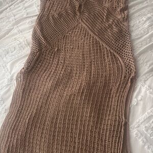 Beige crochet swim convert